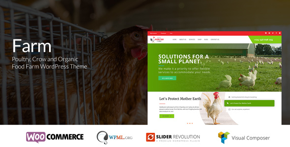 farm organic poultry wordpress theme